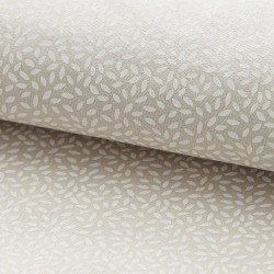 Printed Cotton STIGMAT Light Taupe / Matte White